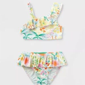 Roller Rabbit x Target 4T Adaptive Vacation Off the Shoulder Ruffle Bikini Set